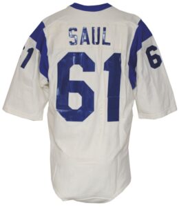 Circa 1971 Rich Saul LA Rams Game-Used Road Jersey