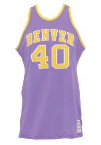 Circa 1972 Byron Beck Denver Rockets ABA Game-Used Road Uniform & Warm-Up Jacket