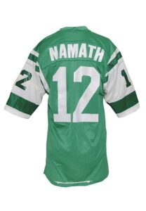 Circa 1972 Joe Namath NY Jets Game-Used & Autographed Home Jersey