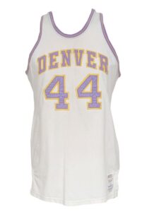 Circa 1972 Ralph Simpson ABA Denver Rockets Game-Used Home Uniform (2)