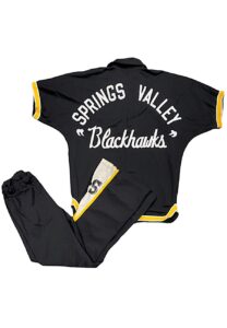 Circa 1972 Springs Valley Blackhawks High School Player Worn Warm-Up Suit