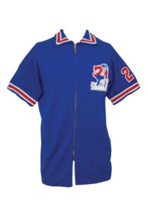 Circa 1973 ABA Virginia Squires Worn Warm-Up Jacket Attributed to Jim Eakins/William Franklin