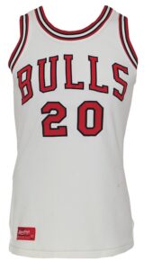 Circa 1973 Dennis Awtrey Chicago Bulls Game-Used Home Jersey