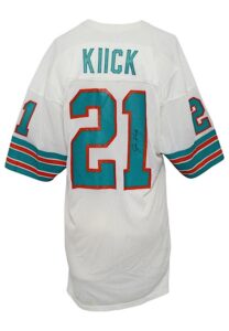 Circa 1973 Jim Kiick Miami Dolphins Game-Used & Autographed Jersey