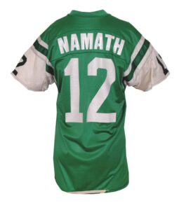 Circa 1973 Joe Namath NY Jets Game-Used Home Jersey