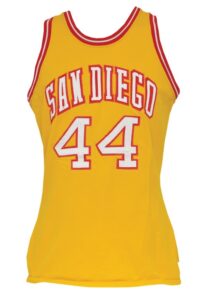 Circa 1973 Larry Miller ABA San Diego Conquistadors Game-Used Road Jersey