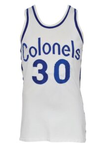 Circa 1973 Rick Mount Kentucky Colonels ABA Game-Used Home Jersey 