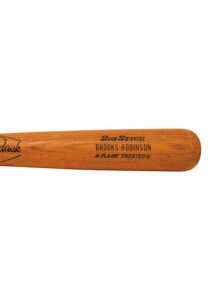 Circa 1974 Brooks Robinson Baltimore Orioles Game-Issued & Multi-Signed Bat