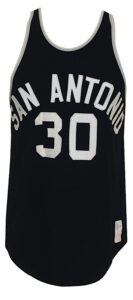 Circa 1974 Chuck Terry San Antonio Spurs ABA Game-Used Road Jersey