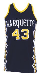 Circa 1974 Earl Tatum Marquette Warriors Game-Used Road Jersey 