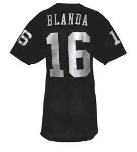 Circa 1974 George Blanda Oakland Raiders Game-Used Home Jersey