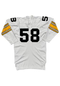 Circa 1974 Jack Lambert Pittsburgh Steelers Rookie Era Professional Model Durene Display Jersey