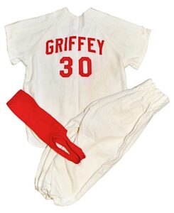 Circa 1974 Ken Griffey Jr. Cincinnati Reds Father-Son Day Worn Flannel Uniform