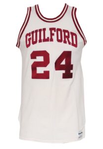 Circa 1974 World B. Free Guilford College Game-Used Home Jersey