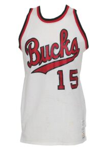 Circa 1975 Jim Price Milwaukee Bucks Game-Used Home Jersey