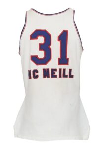 Circa 1975 Larry McNeill Kansas City/Omaha – Kansas City Kings Game-Used Home Jersey 