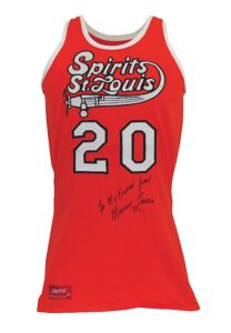 Circa 1975 Maurice Lucas Rookie Era Spirits of St. Louis Game-Used & Autographed Road Jersey