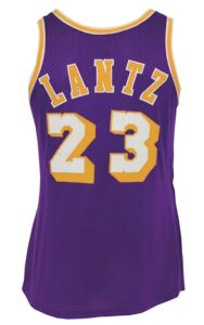 Circa 1975 Stu Lantz Los Angeles Lakers Game-Used Road Jersey (Rare)