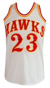 Circa 1976 Lou Hudson Atlanta Hawks Game-Used Home Jersey