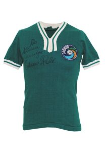 Circa 1976 Pele NY Cosmos Match Worn & Autographed Jersey