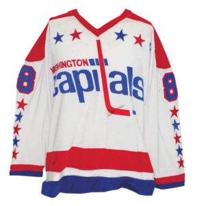 Circa 1977 Bill Riley Washington Capitals Game-Used Home Jersey