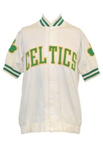 Circa 1977 Jo Jo White Boston Celtics Player-Worn Home Warm-up Jacket