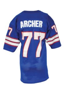 Circa 1977 Troy Archer New York Giants Game-Used Home Jersey