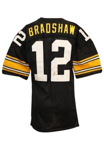 Circa 1978 Terry Bradshaw Pittsburgh Steelers Game-Used Durene Jersey