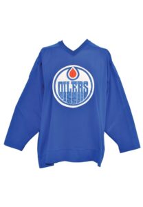 Circa 1979 Edmonton Oilers Worn Practice Jersey Attributed To Rookie Era Wayne Gretzky