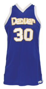 Circa 1979 George McGinnis Denver Nuggets Game-Used Road Jersey