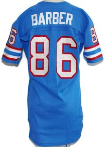 Circa 1979 Mike Barber Houston Oilers Game-Used Home Jersey