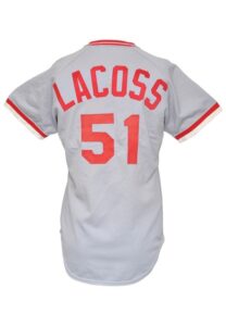 Circa 1979 Mike LaCoss Cincinnati Reds Game-Used Road Jersey