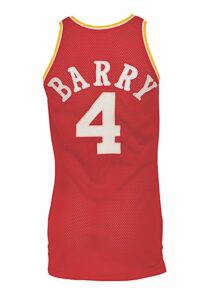 Circa 1979 Rick Barry Houston Rockets Game-Used Road Uniform