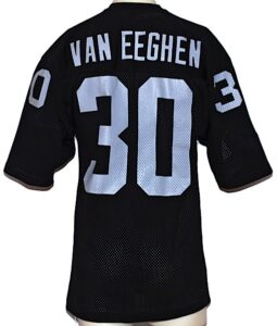 Circa 1980-1981 Mark Van Eeghen Oakland Raiders Game-Used Home Jersey