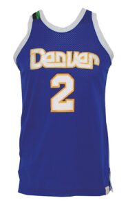 Circa 1980 Alex English Denver Nuggets Game-Used Road Uniform