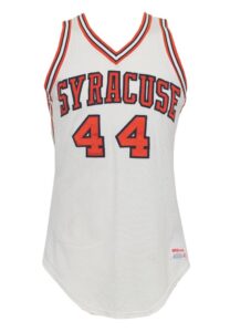 Circa 1980 Danny Schayes Syracuse Orangemen Game-Used Home Jersey