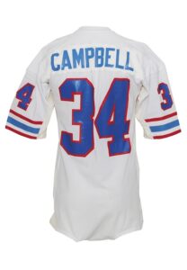 Circa 1980 Earl Campbell Houston Oilers Team Issued Road Jersey