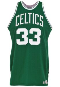 Circa 1980 Larry Bird Rookie Era Boston Celtics Game-Used Road Jersey