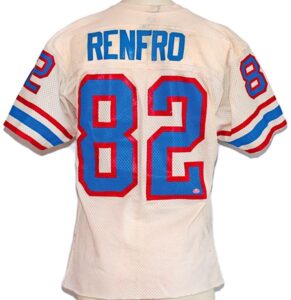 Circa 1980 Mike Renfro Houston Oilers Game-Used Road Jersey