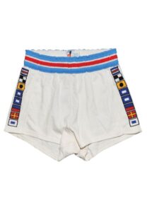 Circa 1980 San Diego Clippers Game-Used Home & Road Nautical-Themed Trunks