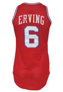 Circa 1980s Julius “Dr. J” Erving Philadelphia 76ers Game-Used Road Uniform