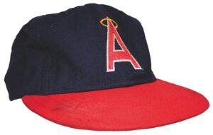 Circa 1982-1984 Reggie Jackson California Angels Game-Worn Home Cap