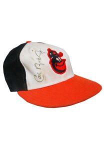 Circa 1982 Cal Ripken Jr. Rookie Era Baltimore Orioles Game-Used & Autographed Cap