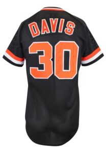 Circa 1982 Chili Davis San Francisco Giants Player-Worn & Autographed Batting Practice Jersey