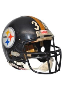 Circa 1982 Guy Ruff Pittsburgh Steelers Game-Used Helmet Autographed By Terry Bradshaw