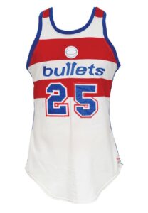 Circa 1983 Darren Daye Washington Bullets Game-Used Home Jersey with Shorts