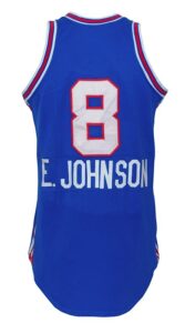 Circa 1983 Eddie Johnson Kansas City Kings Game-Used Road Uniform