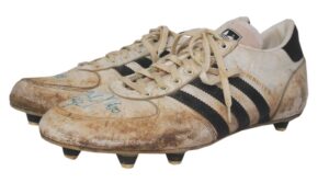 Circa 1983 Mike Pagel Baltimore/Indy Colts Game-Used & Autographed Cleats