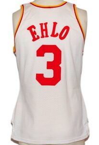 Circa 1984 Craig Ehlo Houston Rockets Game-Used Home Jersey