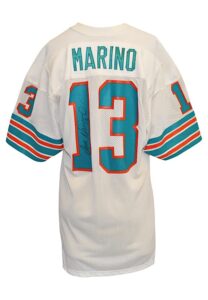 Circa 1984 Dan Marino Miami Dolphins Game-Used & Autographed Road Jersey